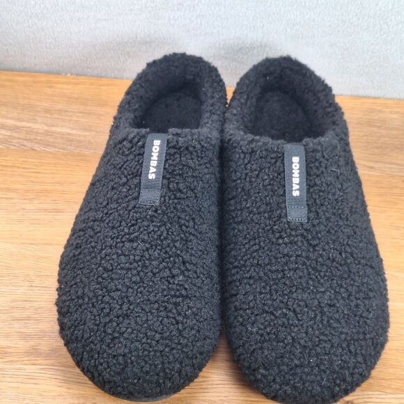 Bombas Sunday Slipper Men\'s 12 Black Sherpa Lined Memory Foam Slip-On Cozy main image 6